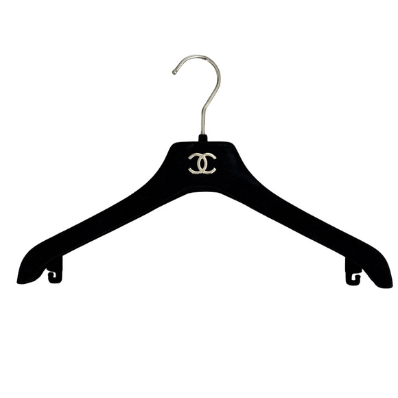 Authentic CHANEL Black Velvet Hanger - Picture 1 of 3